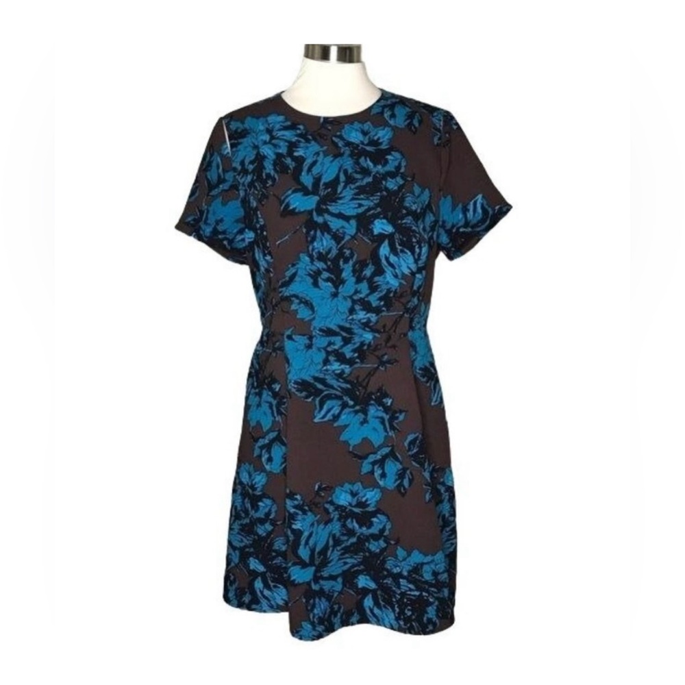 Who What Wear brown floral skater dress XL